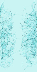 Procedural Network Mesh Art background illustration