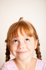 Happy Princess Girl with a Toad on Her Head, Fairy Tale Magic