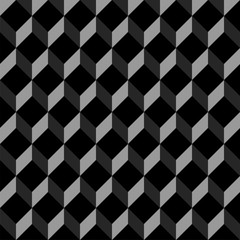 Black Grey Cube abstract background