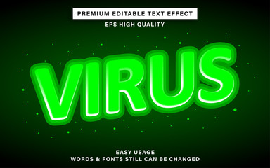 virus text effect