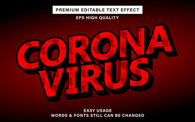 coronavirus text effect