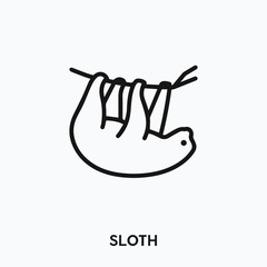Fototapeta premium sloth icon vector. sloth sign symbol