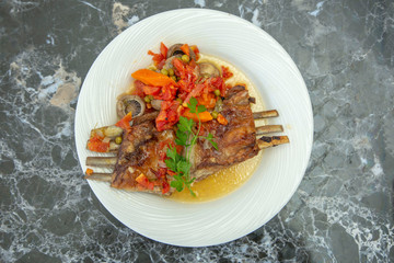 Turkish meat food from turkish cuisine