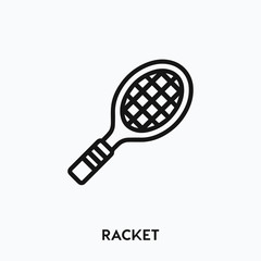 racket icon vector. racket sign symbol