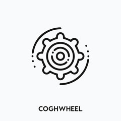 cogwheel icon vector. cogwheel sign symbol