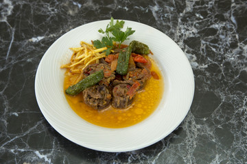 Turkish meat food from turkish cuisine