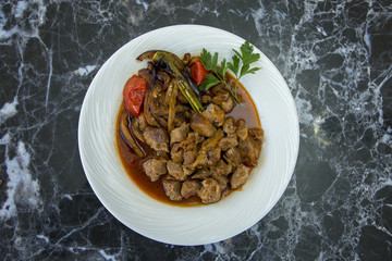 Turkish meat food from turkish cuisine