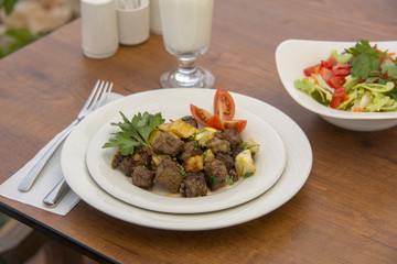 Turkish meat food from turkish cuisine