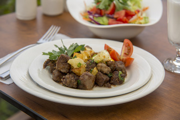 Turkish meat food from turkish cuisine