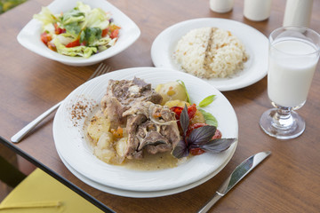 Turkish meat food from turkish cuisine