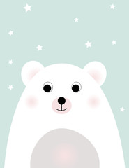 Cute illustration for baby room interior design