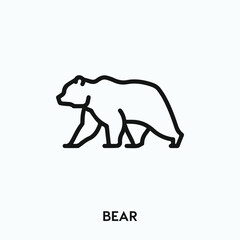 bear icon vector. bear sign symbol