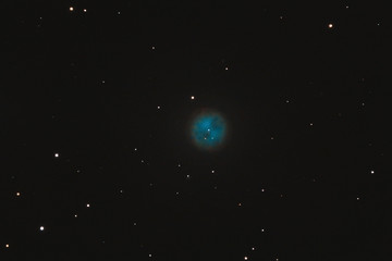 The Owl Nebula Messier 97 in the constellation Ursa Major as seen from Mannheim in Germany.