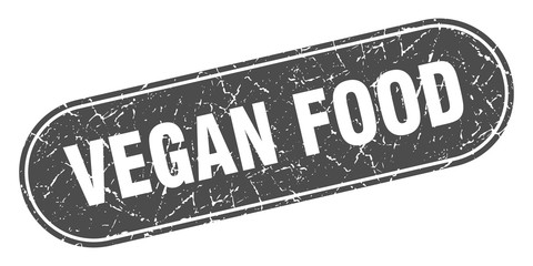 vegan food sign. vegan food grunge black stamp. Label