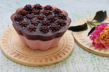 Aromatic handmade soap with berries