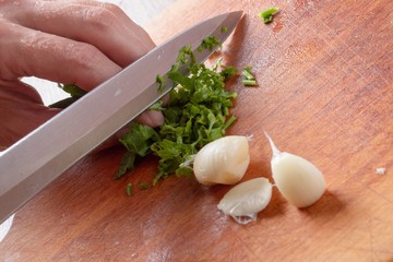 Greenery cooking food garlic healthy diet,  vegetable.