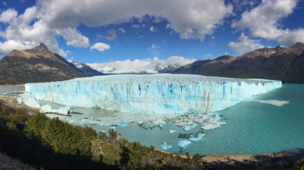 Perito Moreno glacier in early morning light