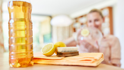 Citric acid and vinegar cleaner as a cleaning agent