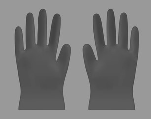 Obraz premium Disposable vector plastic or nitrile gloves