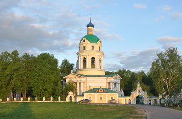 Fototapeta na wymiar St. Nicholas Church. Village Grebnevo, Moscow Region, Russia