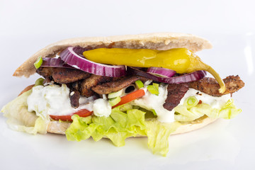 doener kebap in pita bread