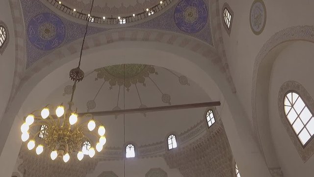 Sarajevo, Bosnia and Herzegovina, March 2020: Muslims leader, reisu-l-ulema, Imam has a speech on friday afternoon prayer in mosque. 