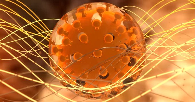 Virus, Corona, Pandemie, News / 4K Animation zum Thema Coronavirus