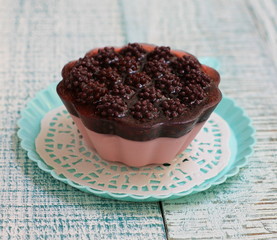 Aromatic handmade soap with berries