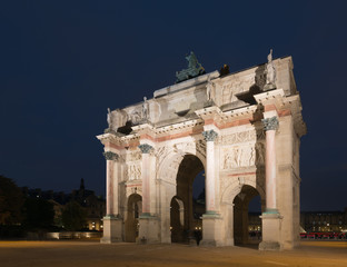 Fototapeta na wymiar Arc de Triomphe du Carrousel, Paris, France
