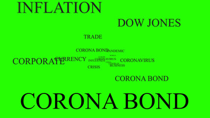 coronabond coronavirus cells covid-19 influenza with color of europe euro, concept of corona bond crisis for economy finance business europe for pandemic health risk recession