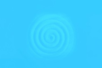 Circular vibrations. Blue rippled waves. Blue background, ceramic pattern