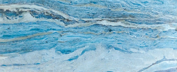 Turquoise blue white abstract marble granite natural stone texture background	