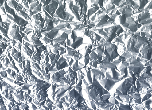 metallic aluminum wrinkled shiny texture