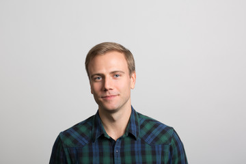 Fototapeta premium studio portrait of a happy man 