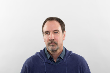 Fototapeta premium Studio portrait of a man contemplating