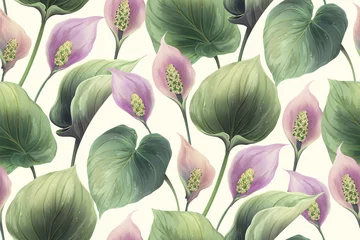  Calla flowers seamless pattern © Jallo