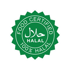 halal icon vector logo template
