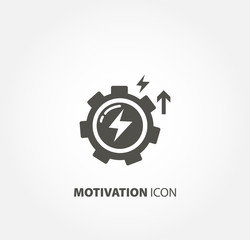 motivation icon. development design element