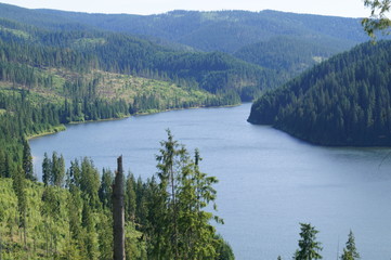 Obraz premium Belis Fantanele lake view