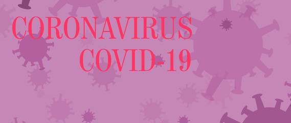 Minimalistic coronavirus concept banner