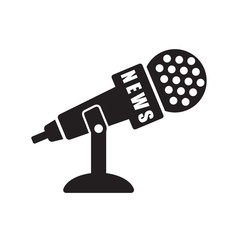 microphone vector icon in trendy flat style