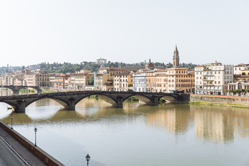 Ponte alla Carraia, Florence, Italy, Arno river, Lungarno