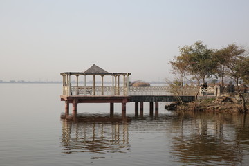 Fototapeta premium Park and Lake, Islamabad, Pakistan