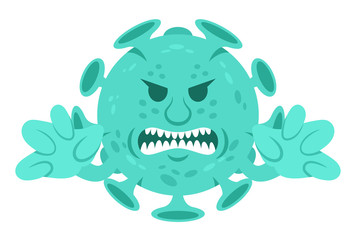 Coronavirus infectious bacteria character