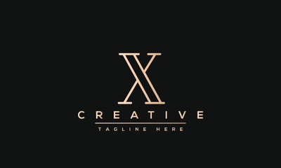X letter logo Design Modern Monogram Icon. X XX initials based Template and Letters in vector.