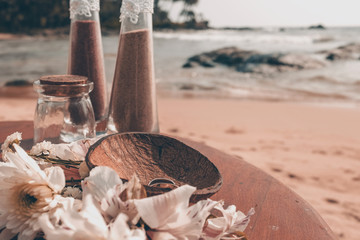 Beautiful wedding ceremony on the Indian Ocean