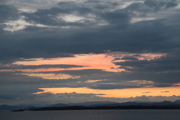 Fototapeta premium Sunset over Lake Texoma