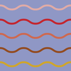 Vector seamless lined pattern background. Blue background.