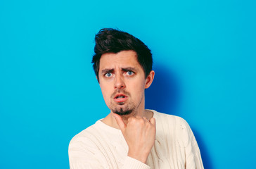 Obraz premium Man is surprised