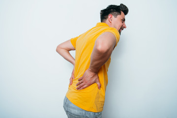 man with backache